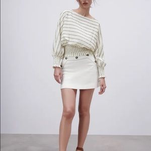 COPY - Zara black and White rustic Top